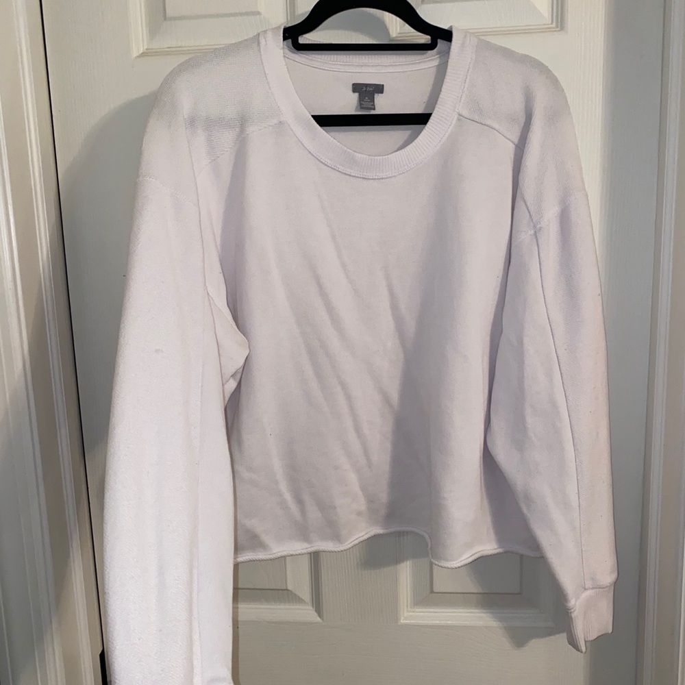 Aerie White Cropped Sweatshirt💋